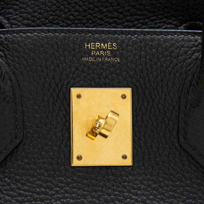 Hermes Birkin 30 Black GHW stamp A