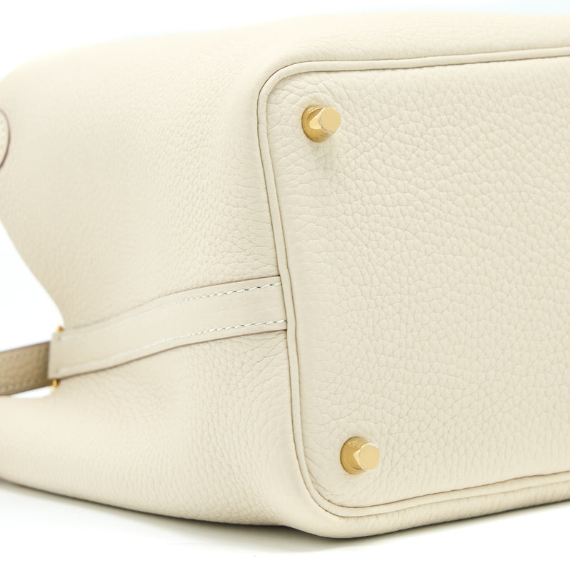 Hermes Picotin 18 Clemence Craie GHW Stamp U
