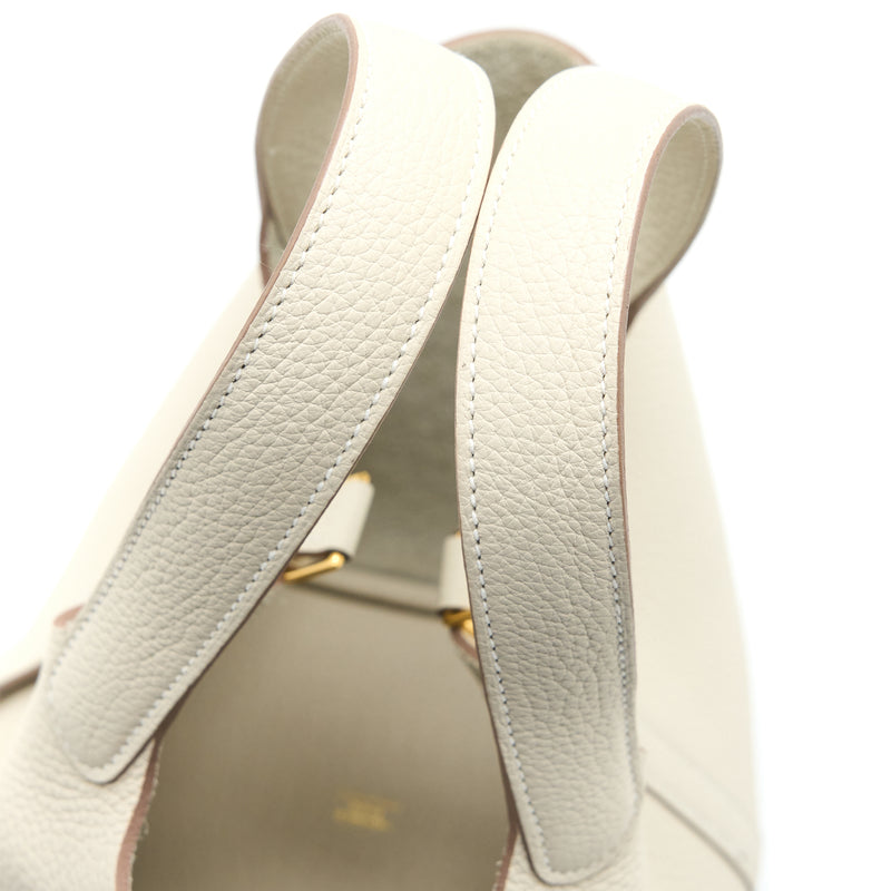 Hermes Picotin 18 Clemence Craie GHW Stamp U