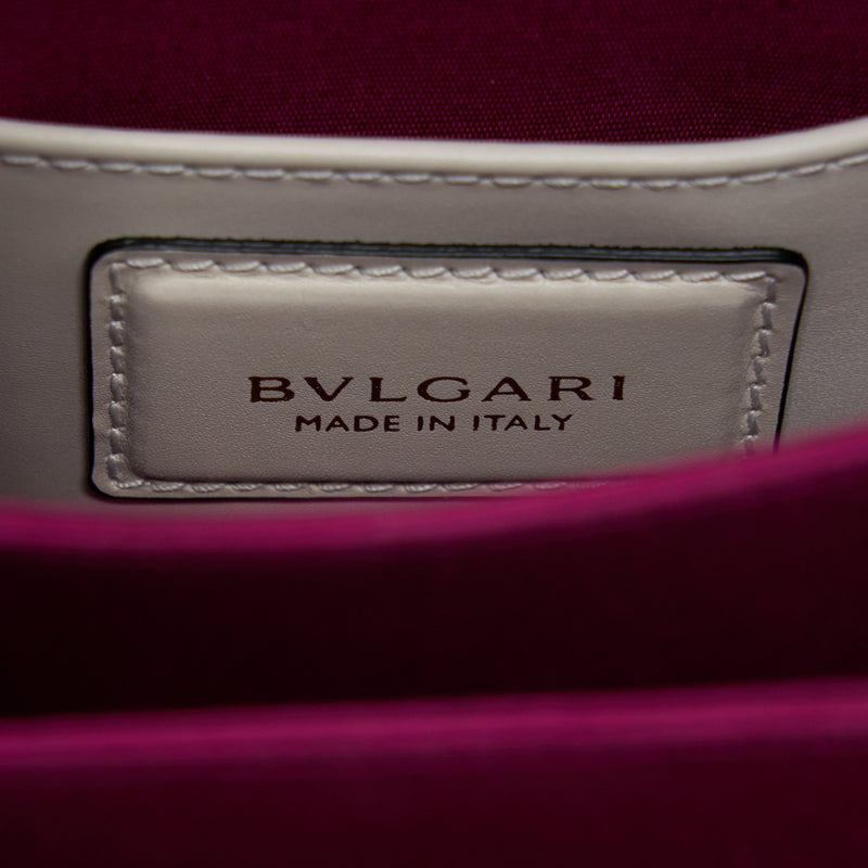 Bvlgari Top Handle Serpenti Bag White