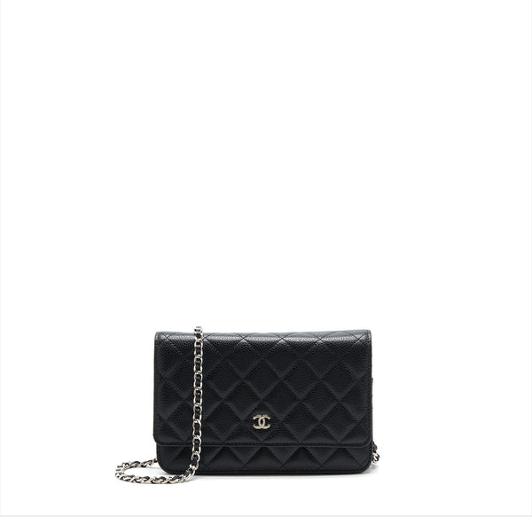 Chanel Classic Wallet On Chain Caviar Black SHW