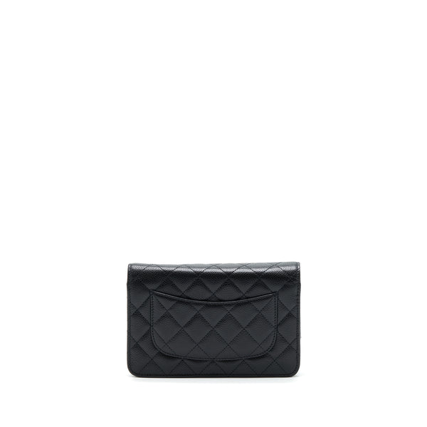 Chanel Classic Wallet On Chain Caviar Black SHW