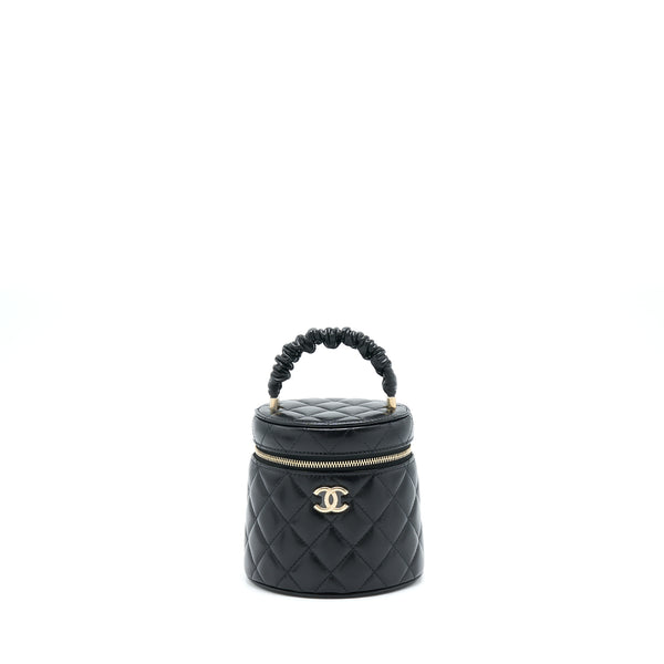 Chanel 22S Top Handle Vanity Lambskin Black LGHW