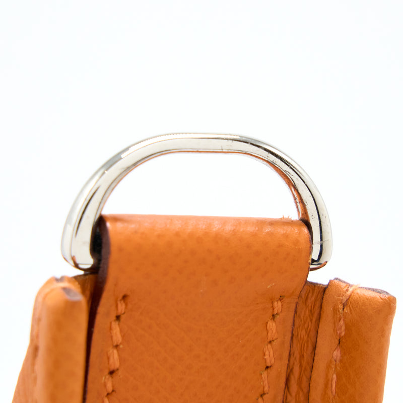 Hermes Evelyne 29 Epsom Orange SHW Stamp Square K