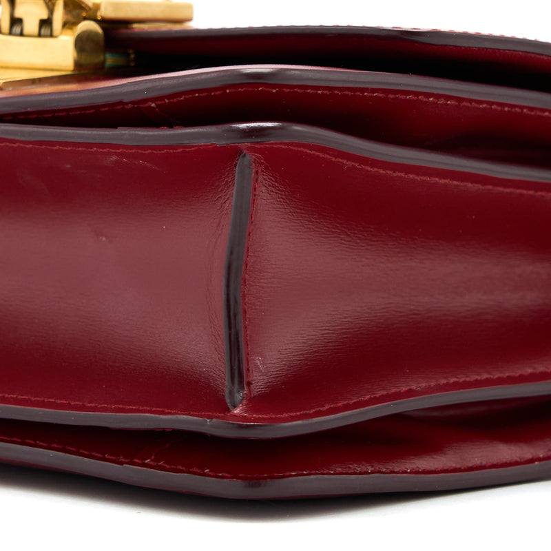 Celine Small Classic Box Bag Calfskin Red GHW