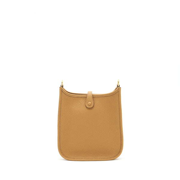 Hermes Mini Evelyne 16 Clemence Biscuit GHW Stamp Z