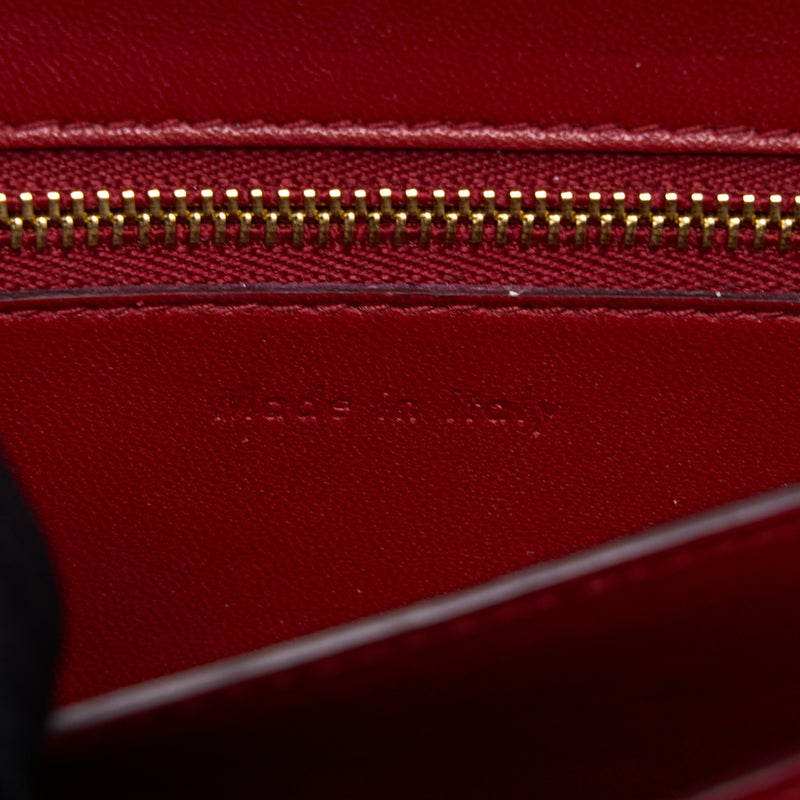Celine Small Classic Box Bag Calfskin Red GHW