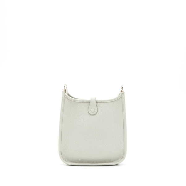Hermes Mini Evelyne Gris Perle / Etain SHW Stamp Y