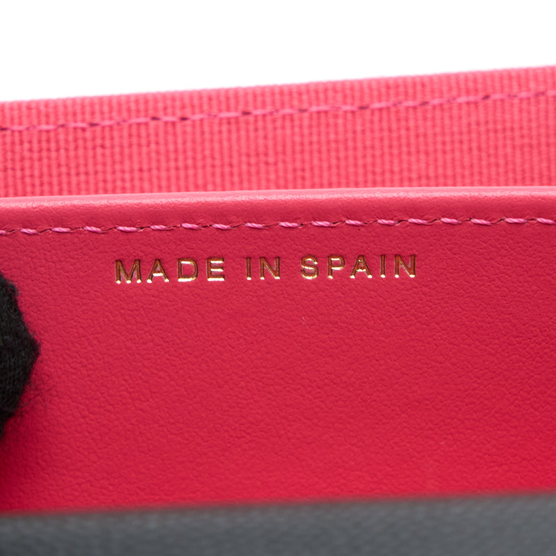 Chanel 23P Detail Logo Flap Card Holder Caviar Black LGHW (Microchip)