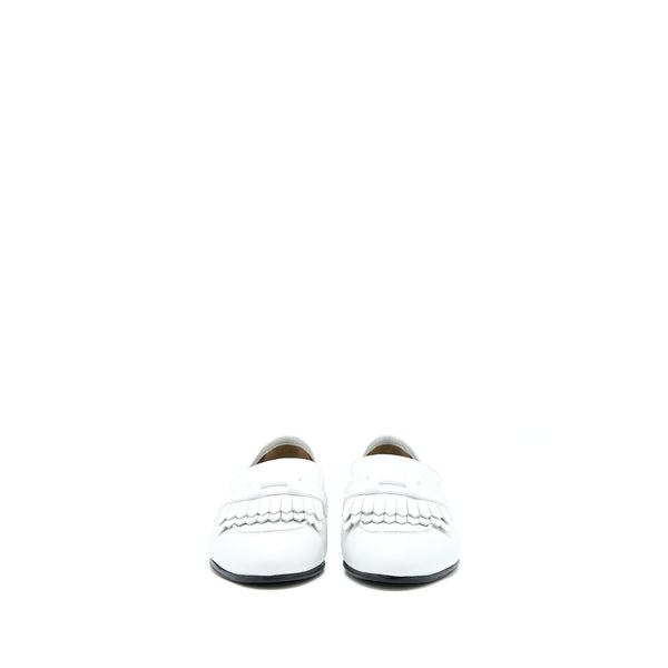 Hermes Size 37 Royal Loafer Blanc