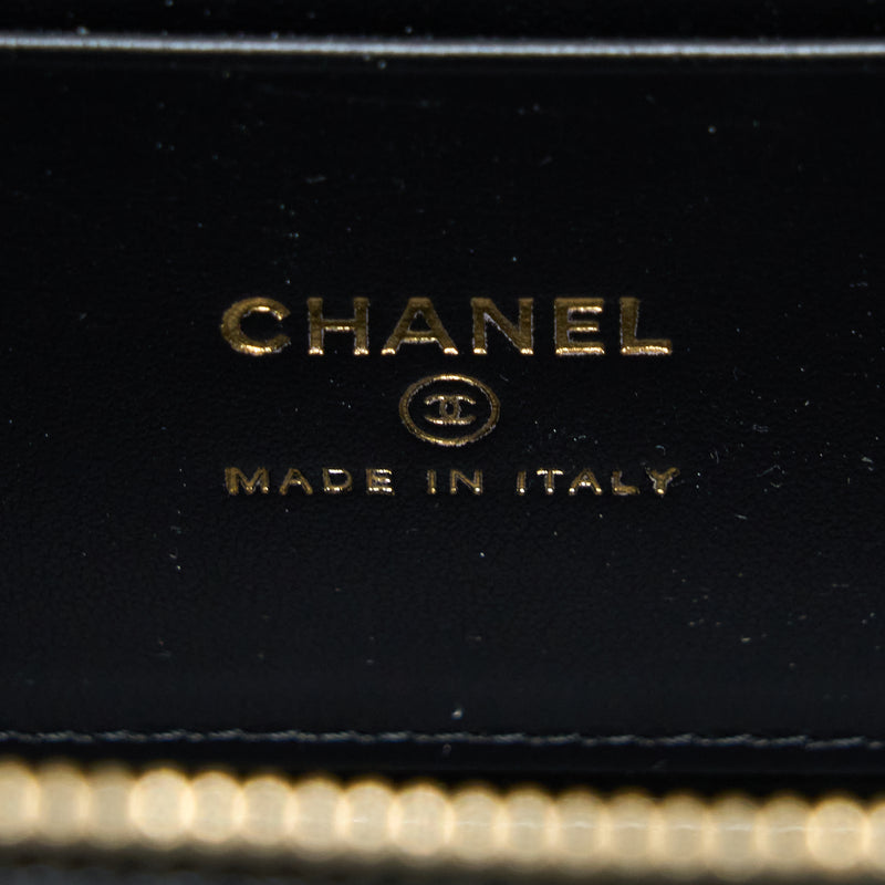 Chanel Letter Top Handle Long Vanity Caviar Black GHW