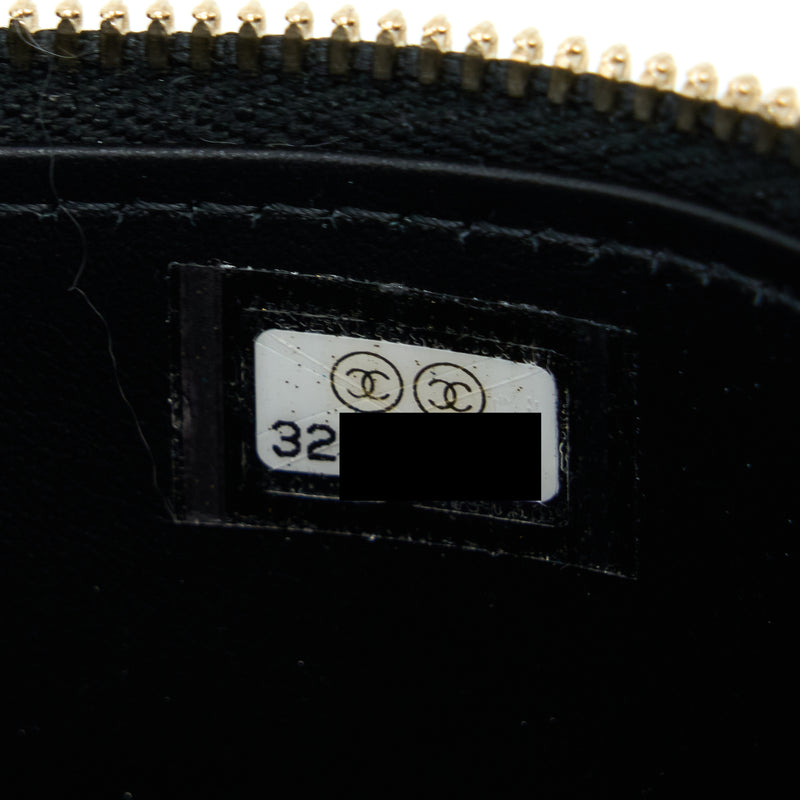 Chanel Letter Top Handle Long Vanity Caviar Black GHW