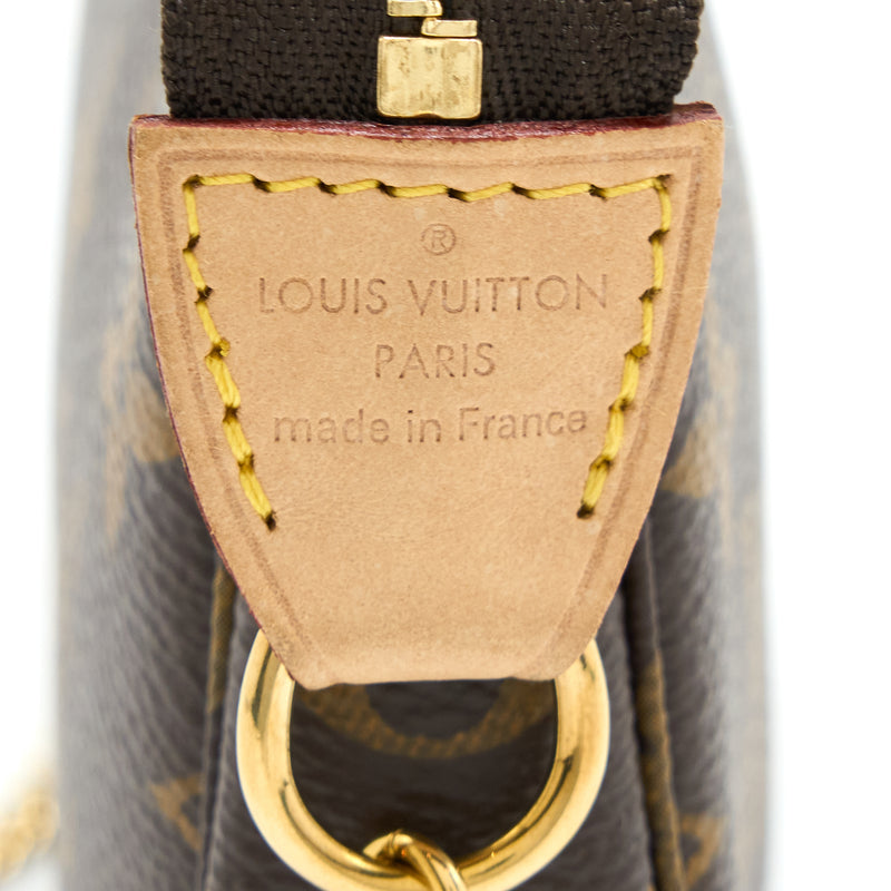 Louis Vuitton Mini Pochette Monogram Canvas GHW
