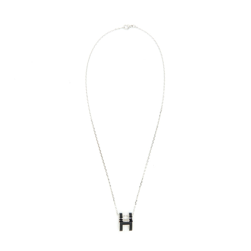 Hermes pop H pendant Black SHW