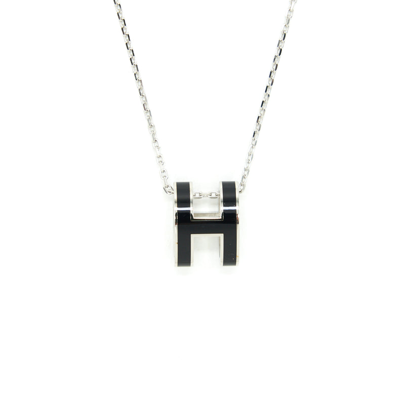 Hermes pop H pendant Black SHW