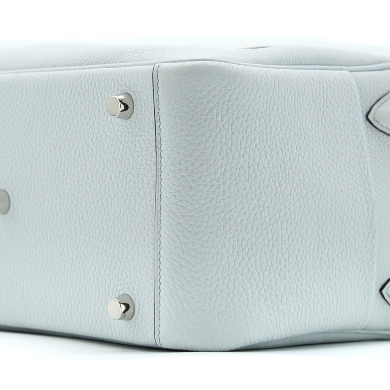 Hermes Lindy 26 Clemence Blue Pale SHW Stamp U