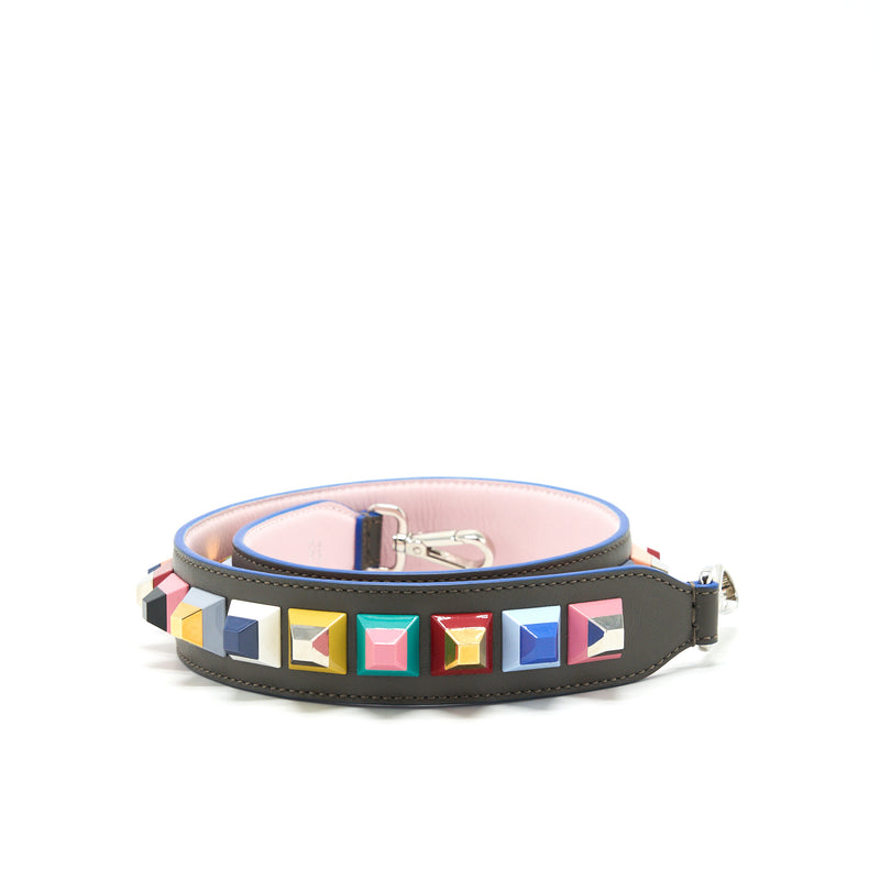 Fendi Studded Leather Bag strap Multicolour