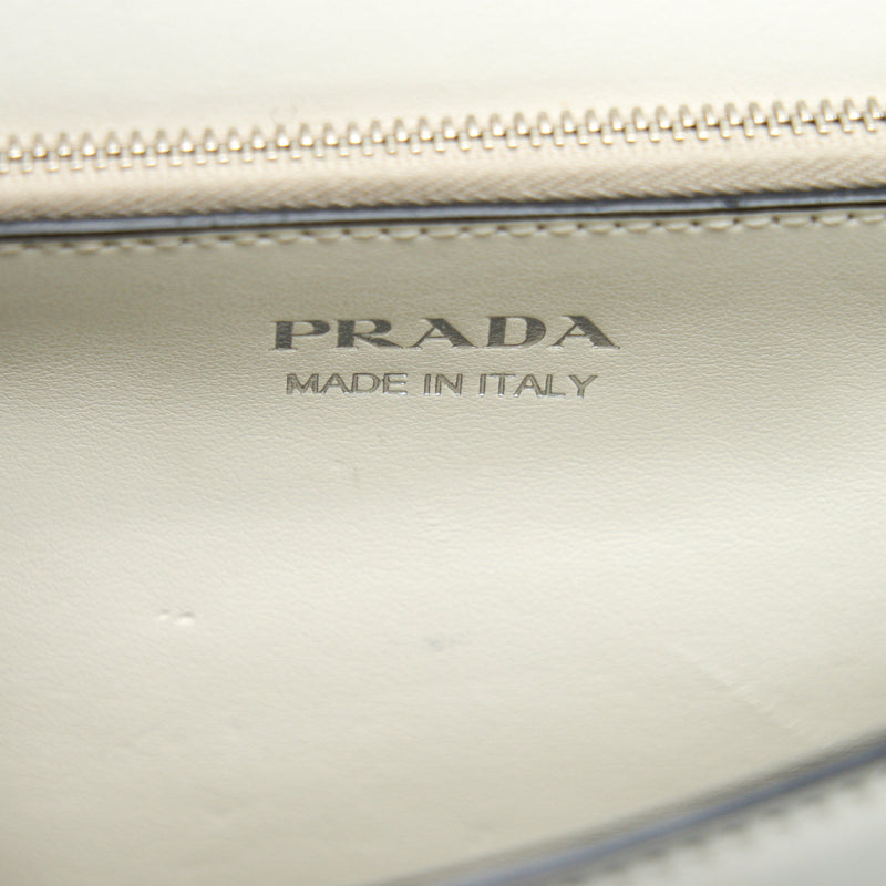 Prada Woman's Messenger Bag White with SHW