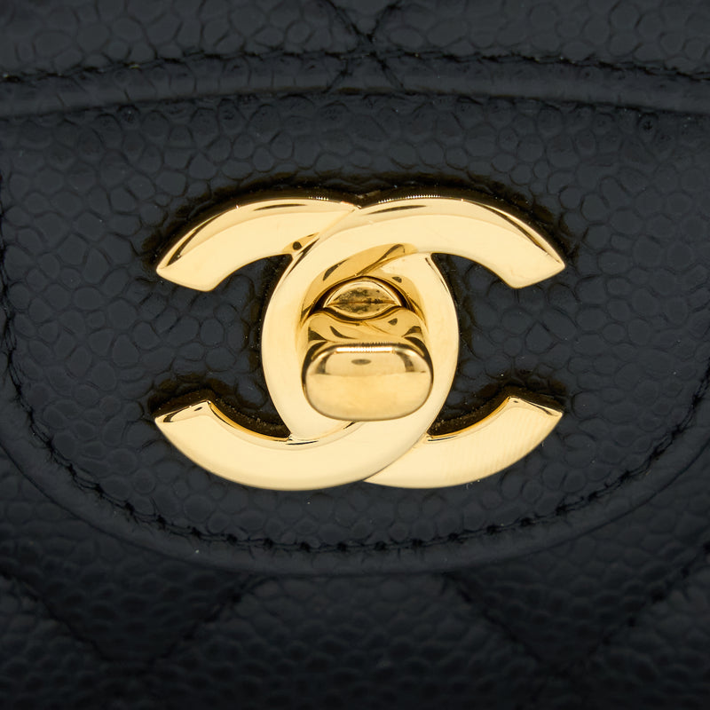 Chanel Small Classic Double Flap Bag Caviar Black GHW