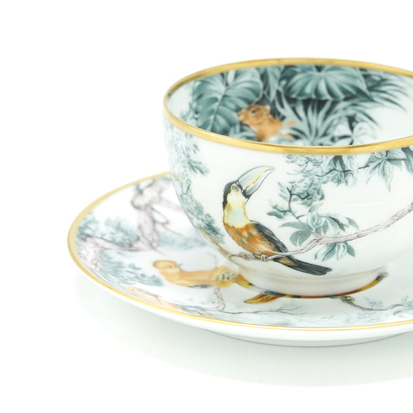 Hermes carnet d'equateur tea cup and saucer
