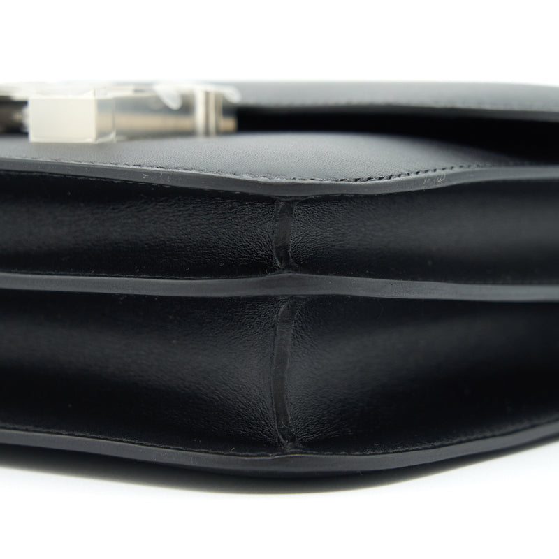 Hermes mini constance studio disco limited monsieur leather black with SHW stamp Z