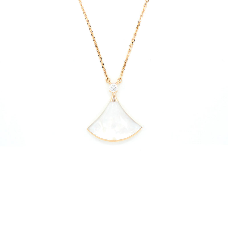 Bvlgari Diva’s Dream Necklace Mother Of Pearl With Diamond Rose Gold