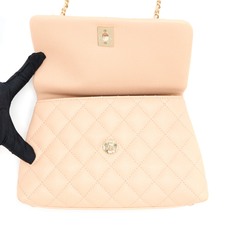 Chanel Small Coco Handle Caviar Light Pink LGHW