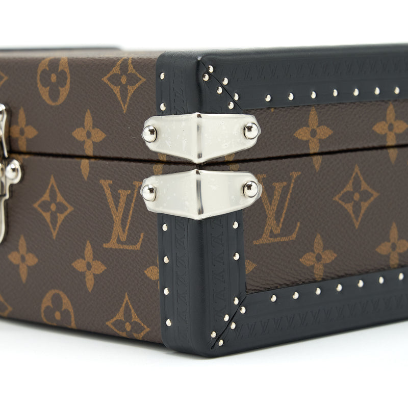 Louis Vuitton cufflinks Trunk box monogram canvas