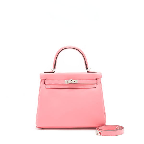 Hermes Kelly 25 Swift K4 Rose Ete SHW stamp Y