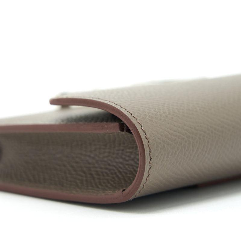 Hermes constance slim epsom leather 8F Gris etain with SHW stamp Z