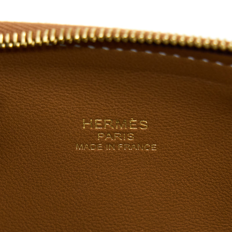Hermes Mini Bolide Evercolor Gold GHW Stamp Y