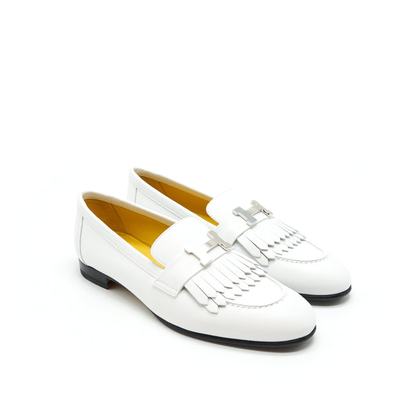 HERMES ROYAL LOAFER BLANC SIZE 37