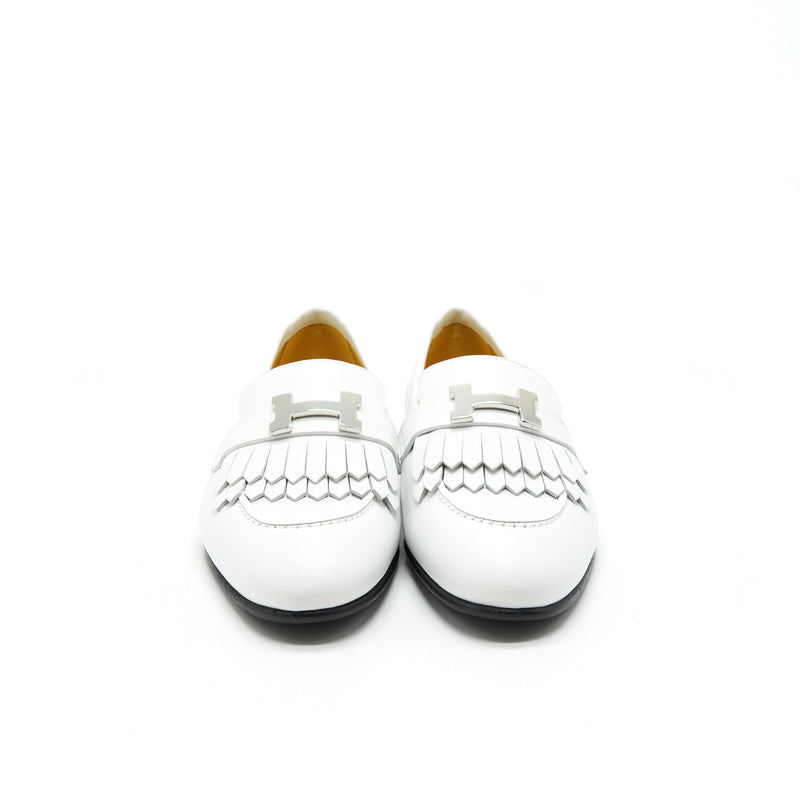 HERMES ROYAL LOAFER BLANC SIZE 37