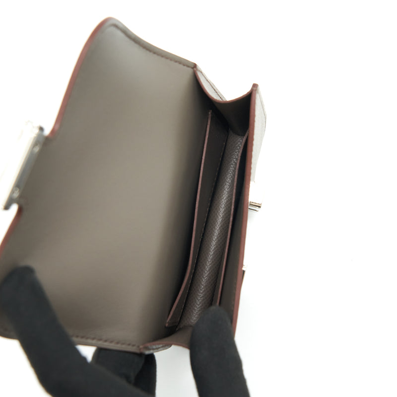 Hermes constance slim epsom leather 8F Gris etain with SHW stamp Z