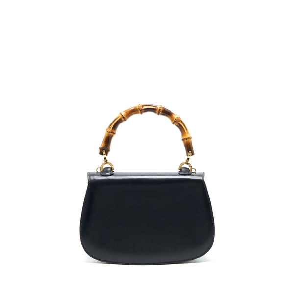 Gucci Vintage Bamboo Small Top Handle Bag Black