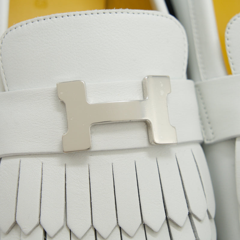 HERMES ROYAL LOAFER BLANC SIZE 37