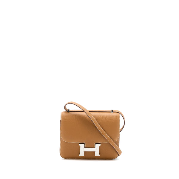 Hermes Mini Constance Epsom Gold SHW Stamp Y