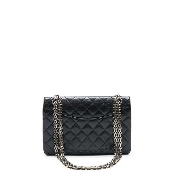 Chanel Reissue 2.55 double flap Bag Calfskin black SHW