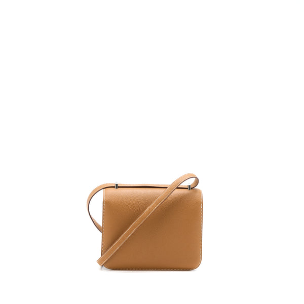 Hermes Mini Constance Epsom Gold SHW Stamp Y