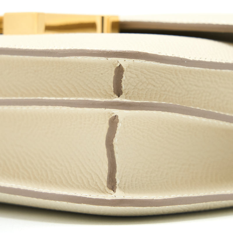 Hermes Mini Constance Epsom Craie GHW Stamp U (New Version)