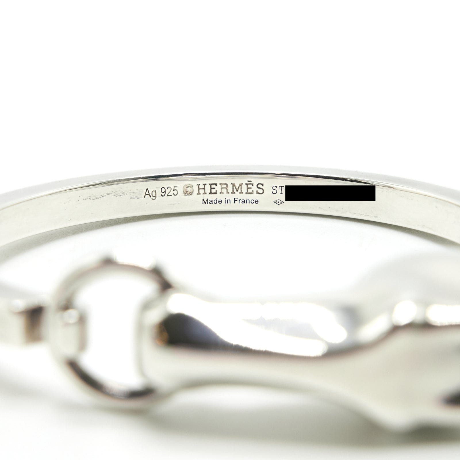 【HERMES】Galop Hermes bracelet, small model Hermès Sterling Silver Small Galop Bracelet Available For