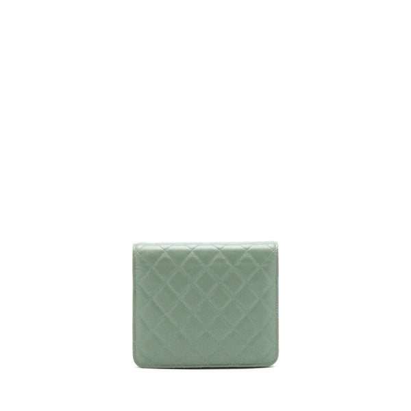 Chanel Wallet On Chain Square Caviar Green GHW