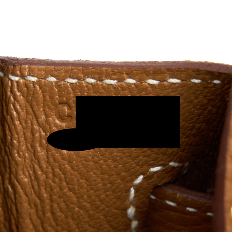 Hermes Birkin 25 Togo Gold GHW Stamp C