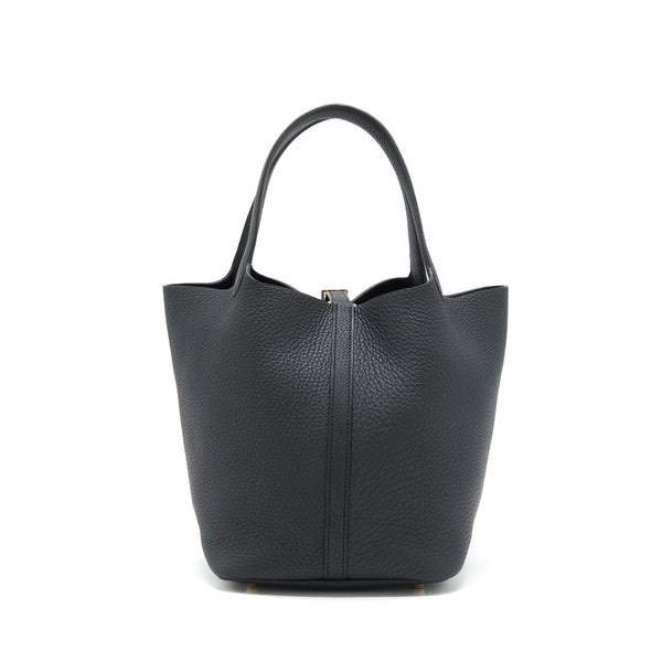 Hermes Picotin 22 Lock Bag Black GHW Stamp Y