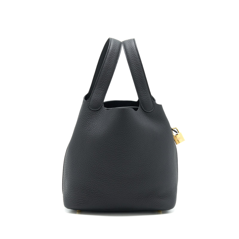Hermes black bag with lock Clearance