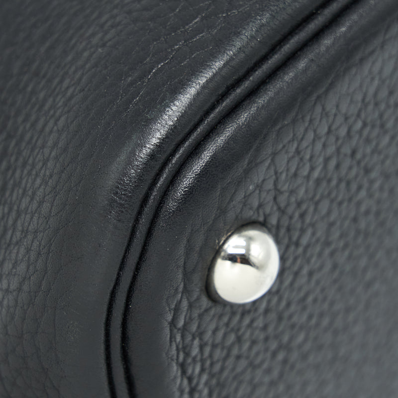 Hermes bolide 31 clemence leather black with SHW stamp T
