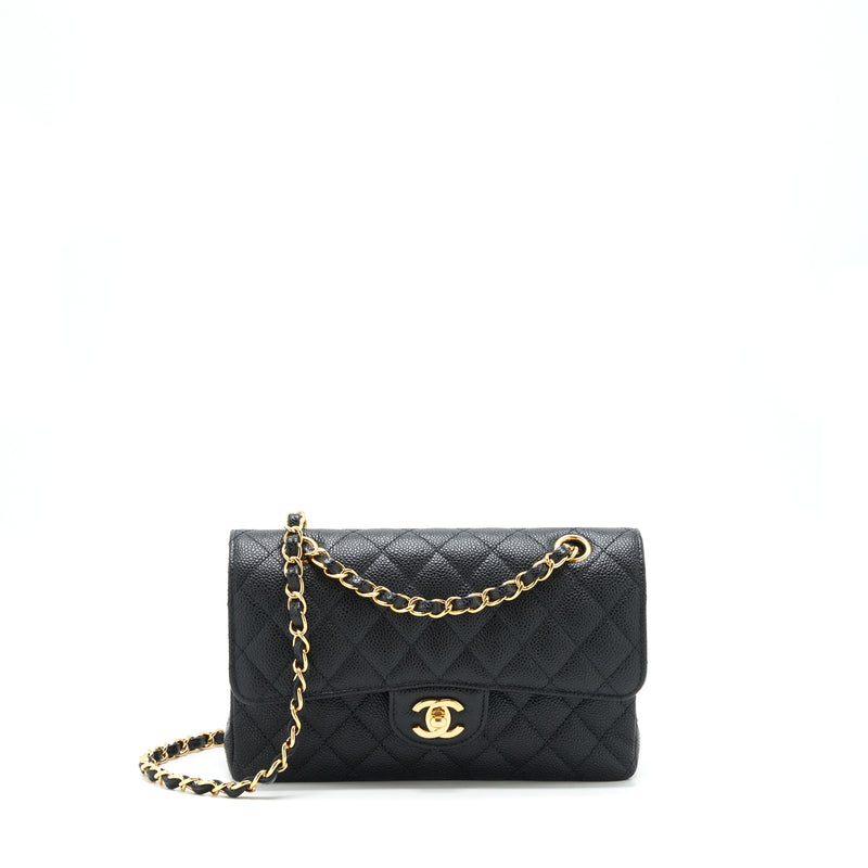 Chanel Small Classic Double Flap Caviar Black GHW