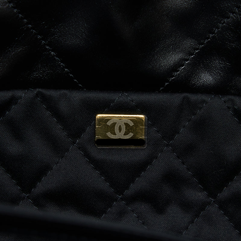 Chanel Small 22 Bag Shiny Calfskin Black GHW (Microchip)