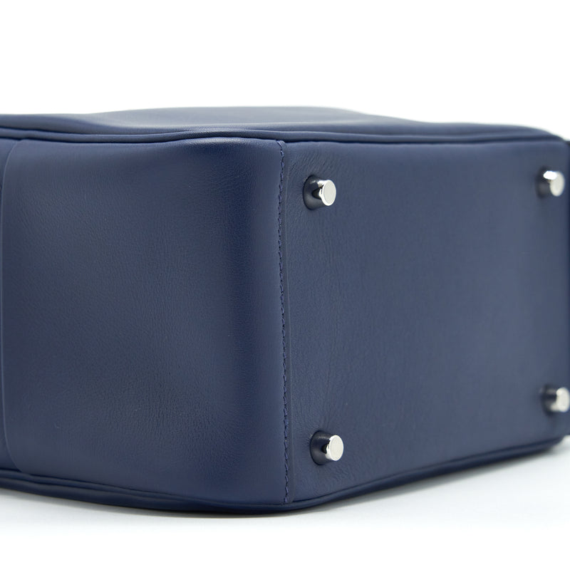 Hermes mini Lindy Swift Navy/Bleu Frida SHW stamp Z