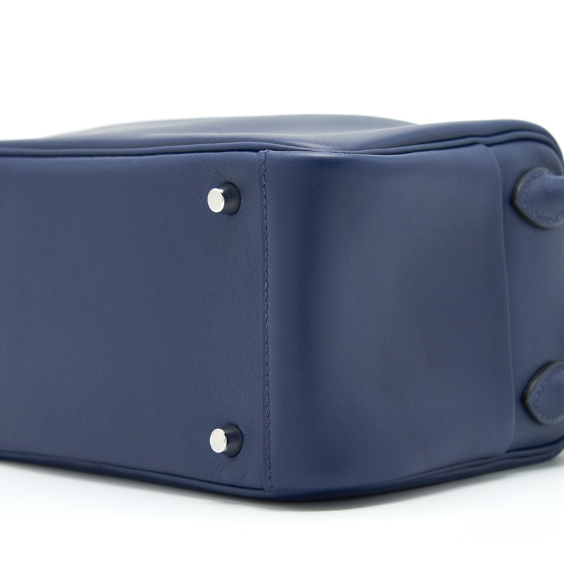 Hermes mini Lindy Swift Navy/Bleu Frida SHW stamp Z